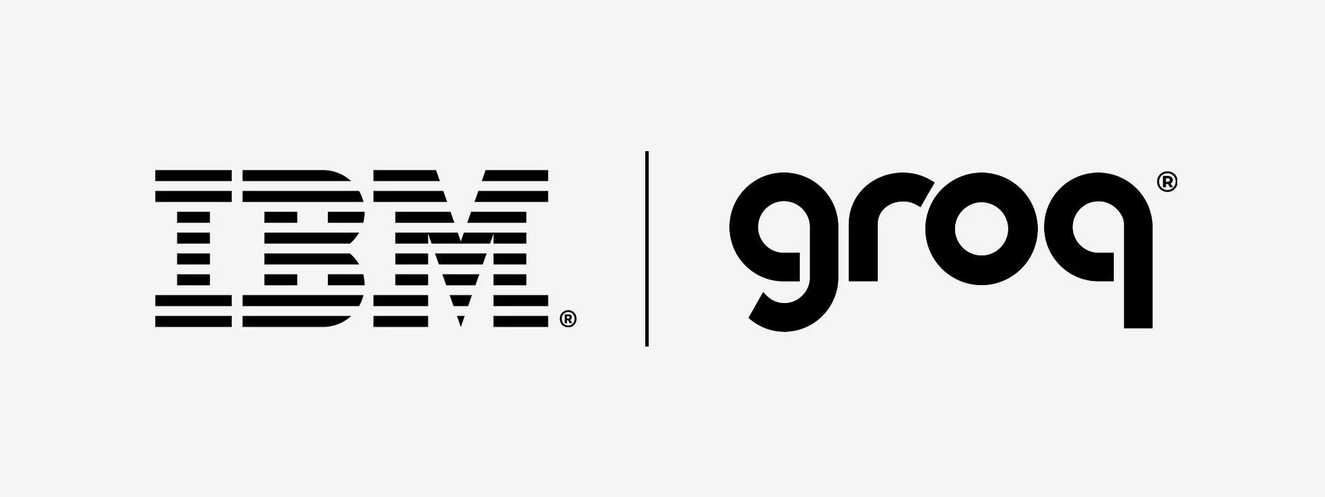 IBMとGroqのロゴ