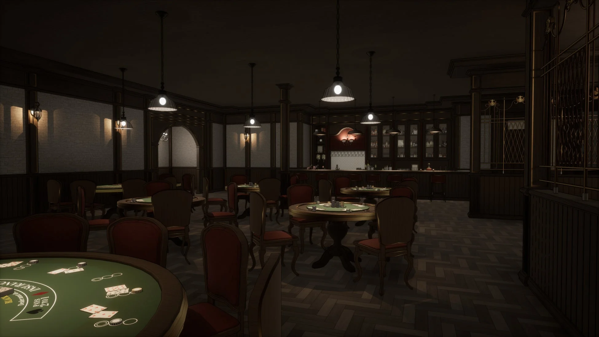 カジノまたはゲームラウンジの室内