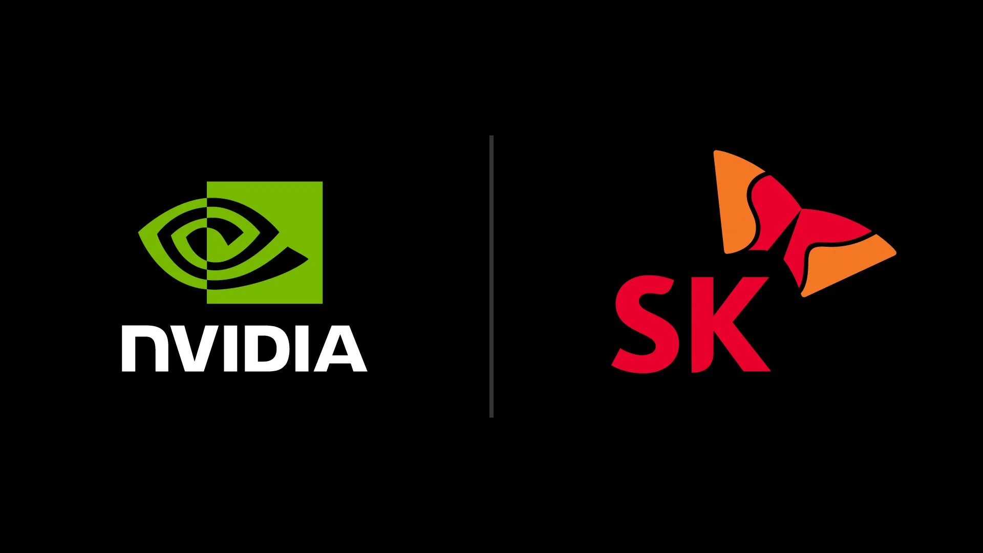 NVIDIAとSK Groupのロゴ