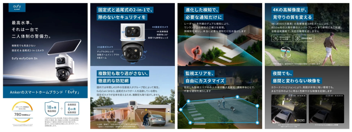 Eufy eufyCam S4の製品画像