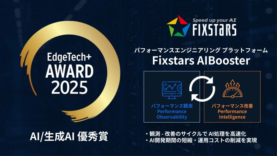 パフォーマンス エンジニアリング プラットフォーム「Fixstars AIBooster」