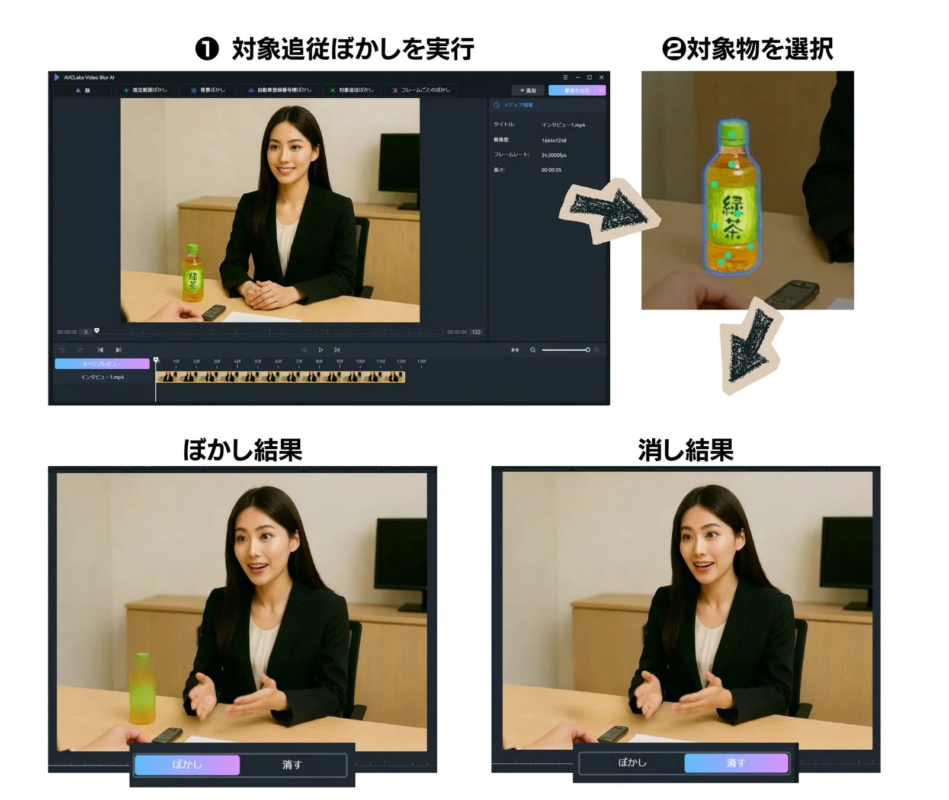 動画消しゴム機能