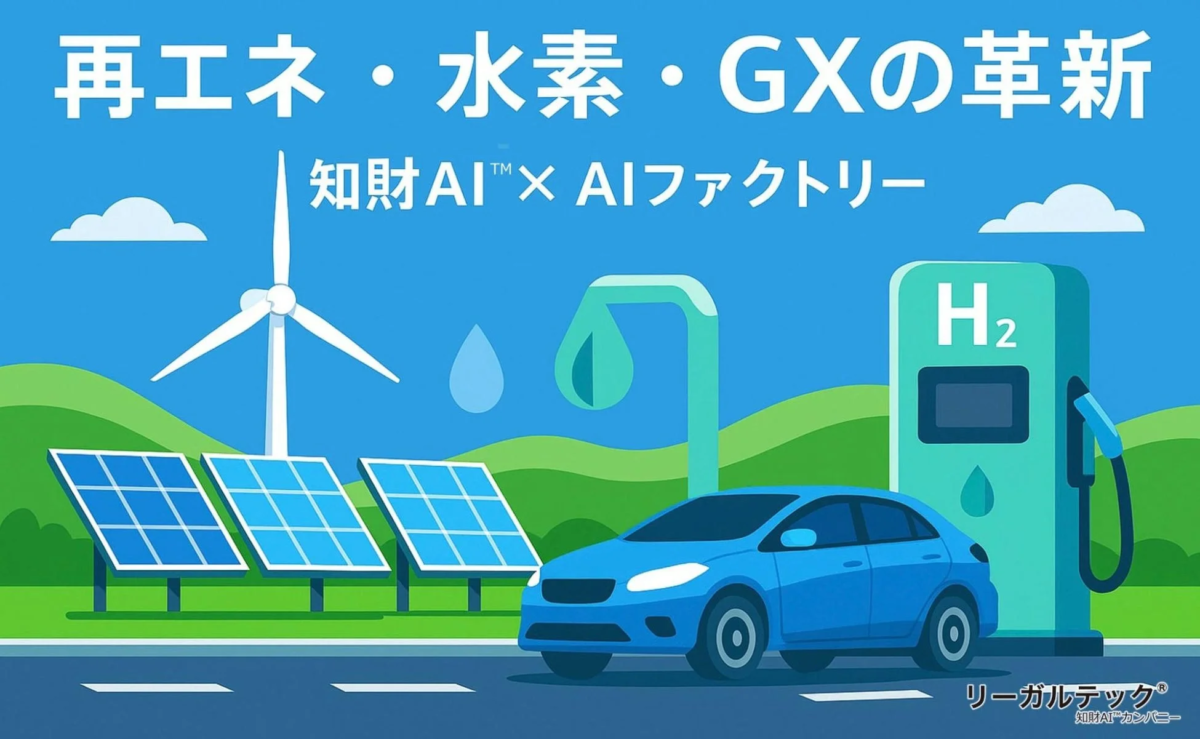 再エネ・水素・GXの革新 知財AI™ × AIファクトリー