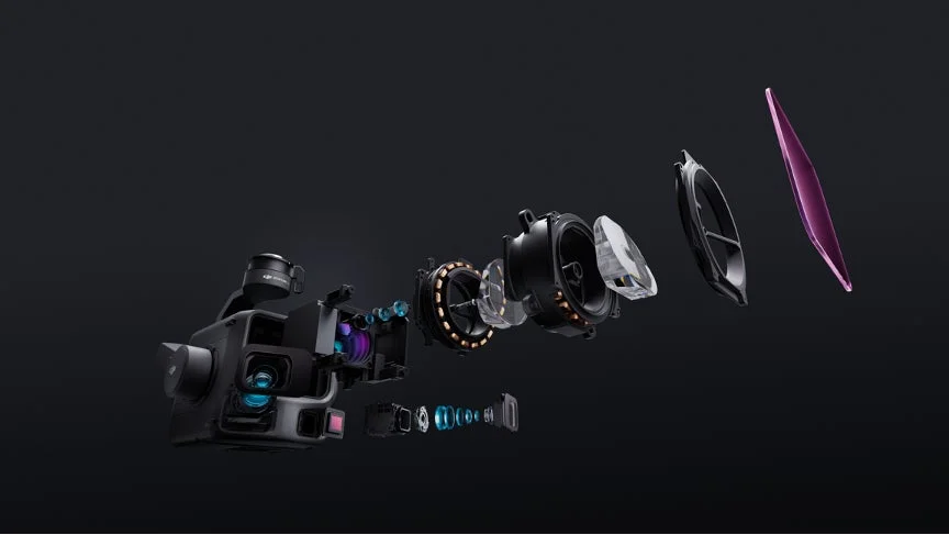 Zenmuse L3カメラシステムの内部構造