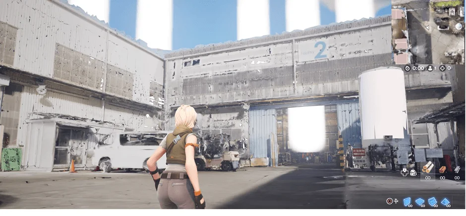 フォートナイトに再現された工場のデジタルツイン