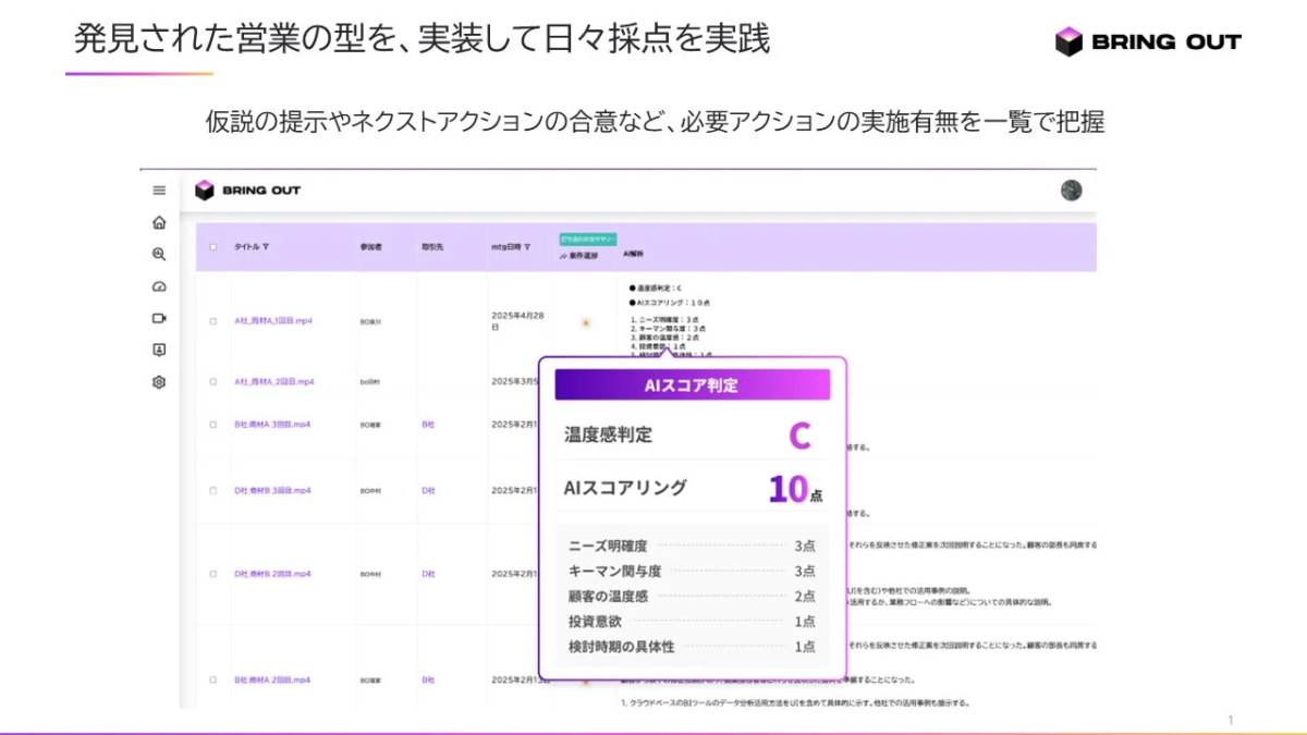 ユースケース特化エージェントの例1