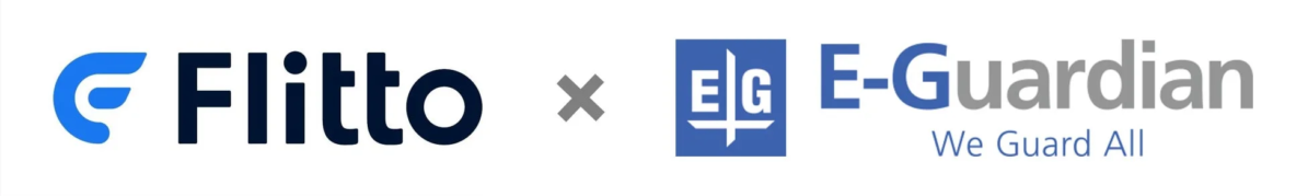 FlittoとE-Guardianのロゴ