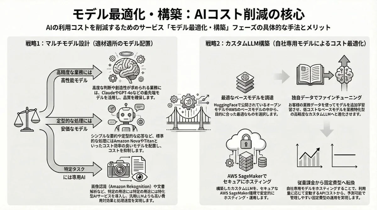 モデル最適化・構築：AIコスト削減の核心