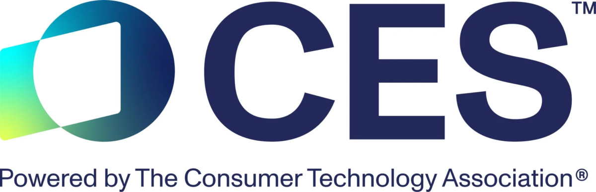 CESのロゴと「Powered by The Consumer Technology Association」というキャプションが描かれた画像です。世界最大級の家電・テクノロジー見本市を象徴しています。