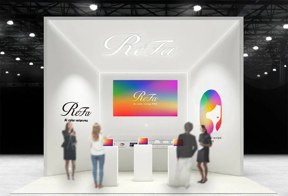 ReFa AI color recipe PROの展示ブース