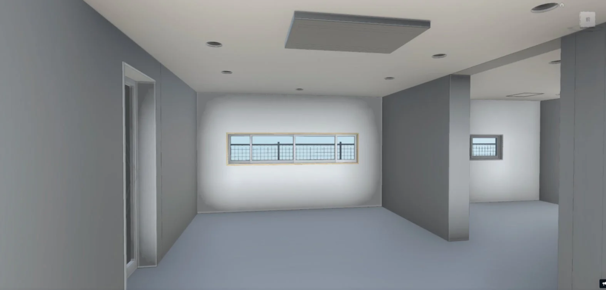 シンプルな室内空間
