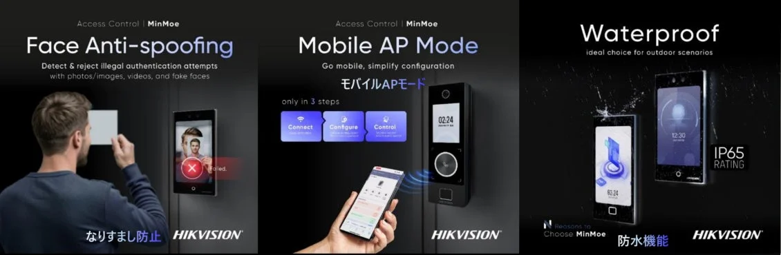 HIKVISIONのMinMoeアクセスコントロールシステム