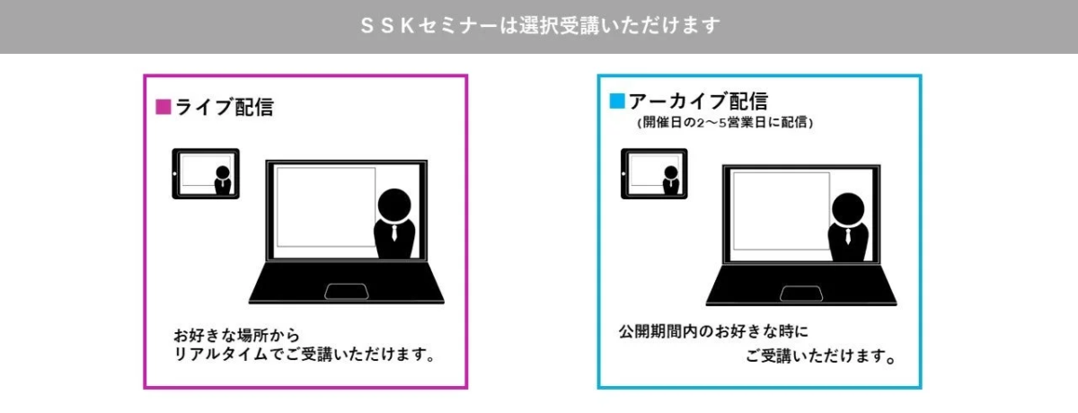SSKセミナーは選択受講いただけます