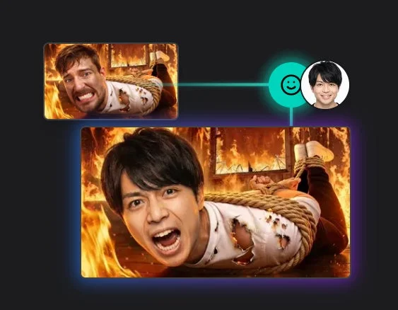 YouTuberのスタイルを学習したサムネイル例