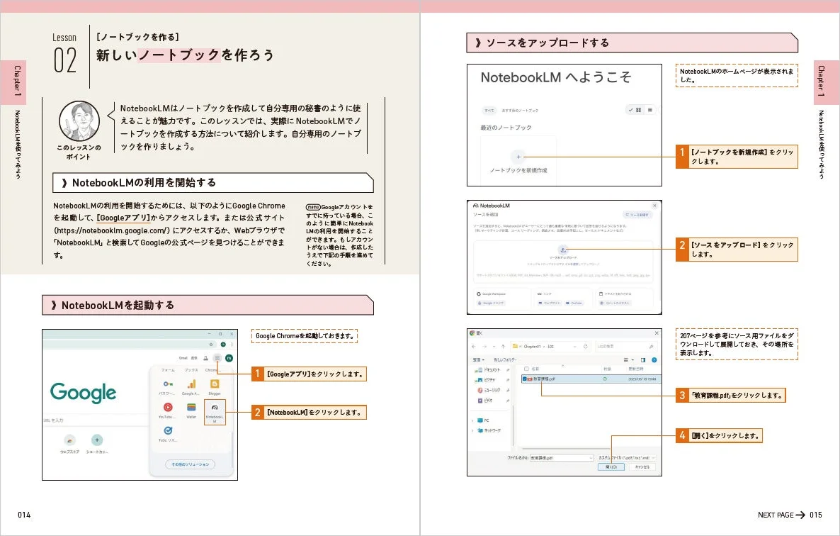 NotebookLMのノートブック作成手順