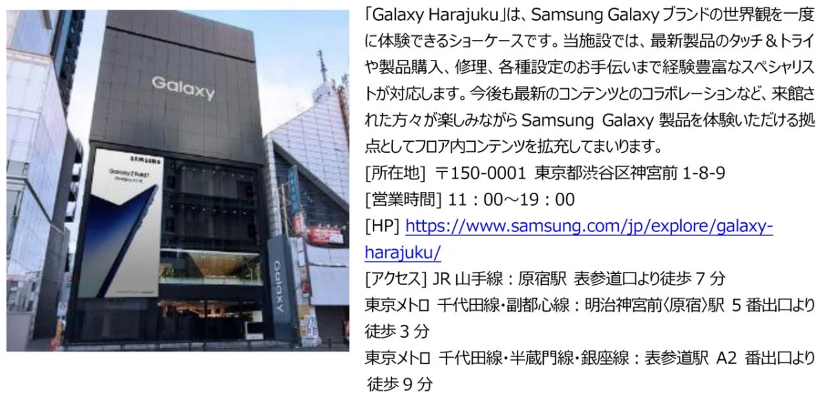Galaxy Harajukuの施設外観