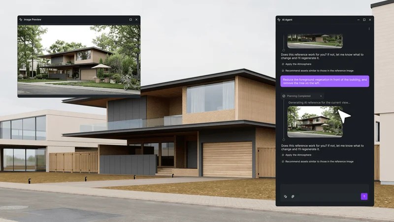 AI Agent デザイン変更UI