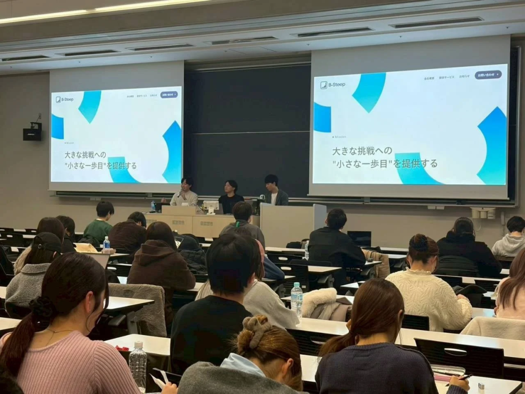 B-Steepのミッションを映すスクリーン