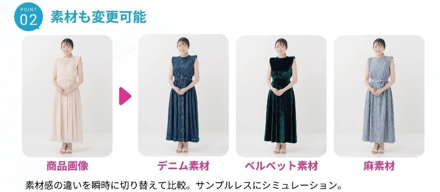 素材も変更可能