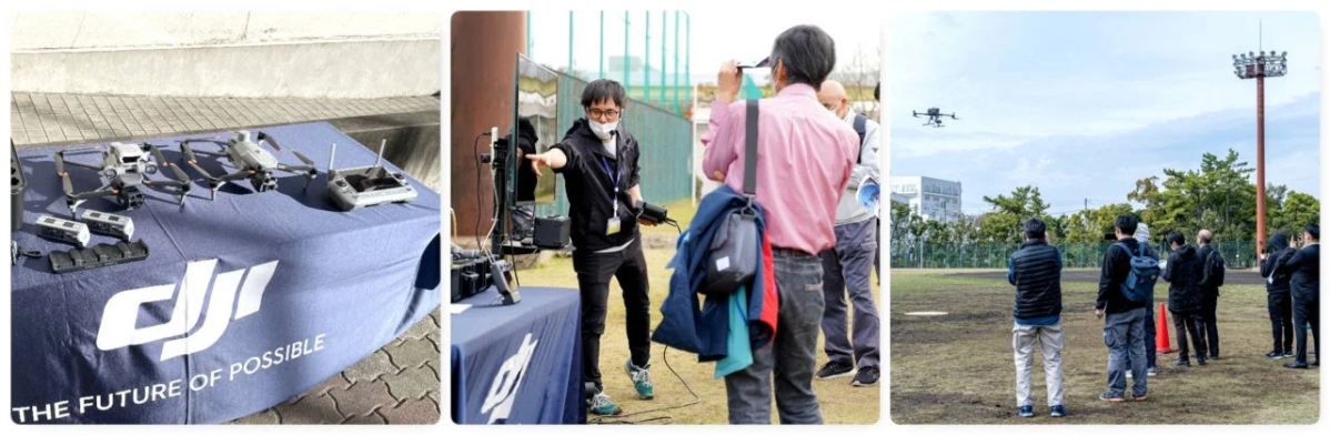 ドローンデモンストレーションの様子