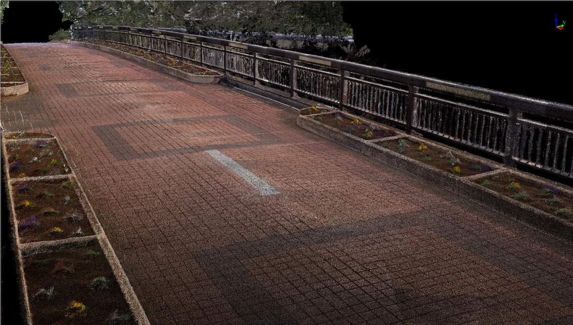 FLIGHTS SCAN HANDY 2 Plusによる道路の点群データ