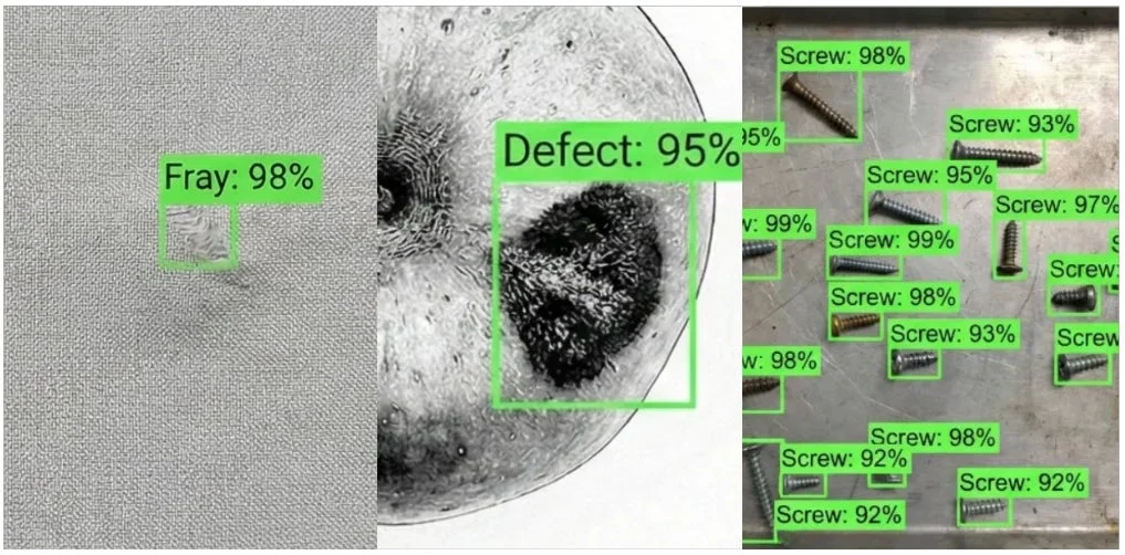欠陥検出・物体検出の例