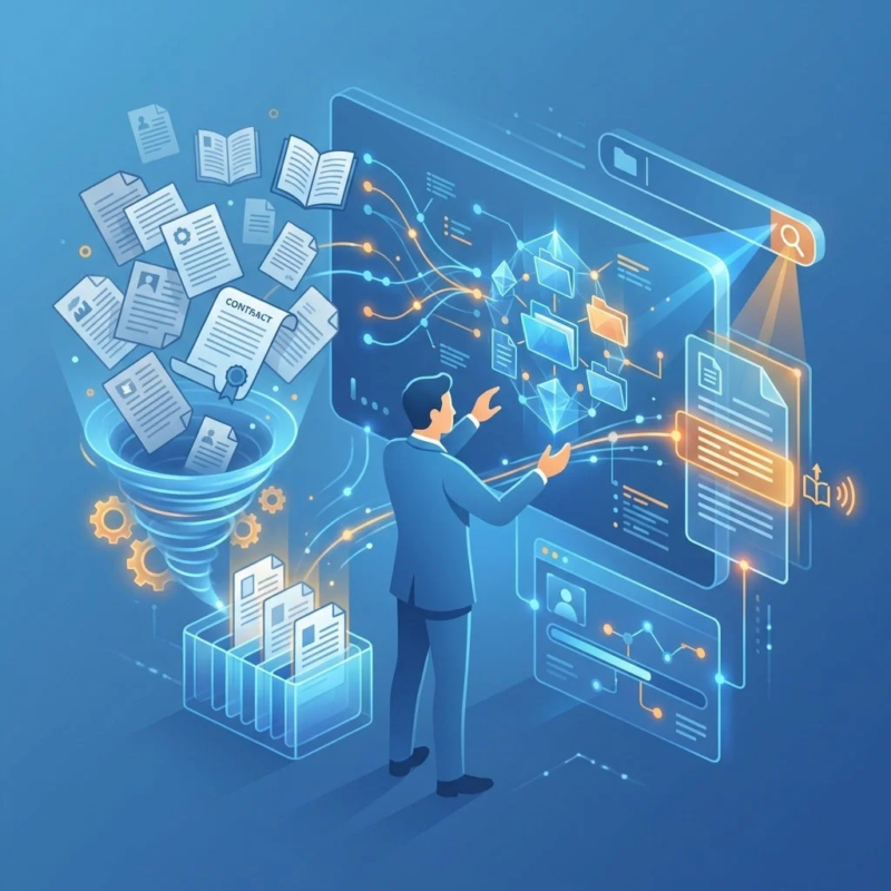 社内文書のナレッジ化のイメージ