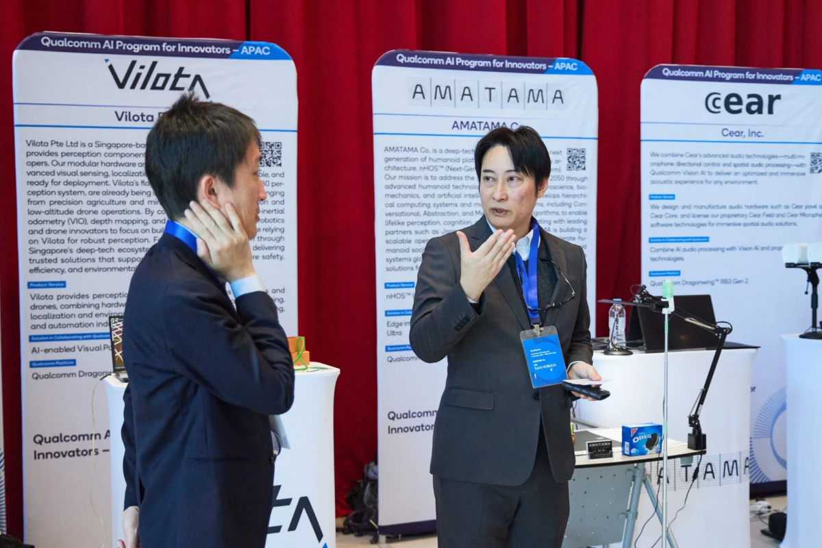 Qualcomm AI Innovatorsイベントでの技術展示