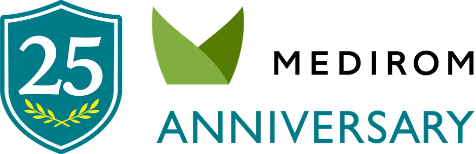 メディロム社の25周年記念ロゴマーク