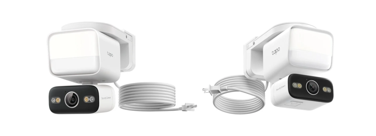 白いボディのTapoセキュリティカメラ