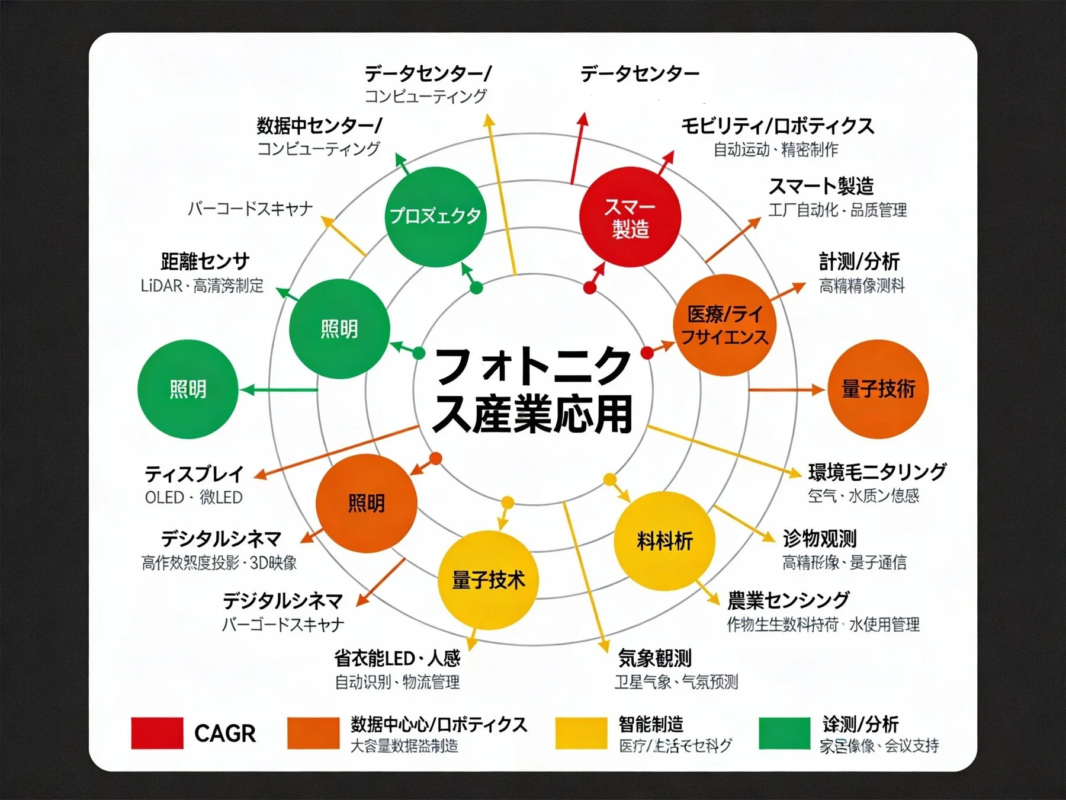 フォトニクス産業応用マインドマップ