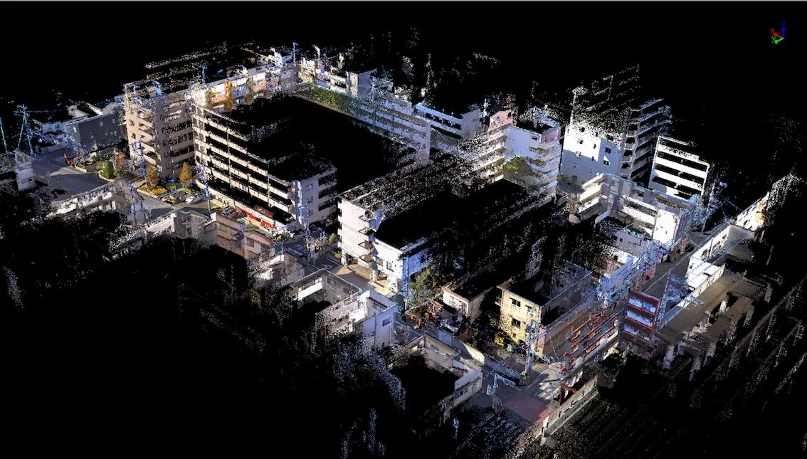 FLIGHTS SCAN HANDY 2による都市の点群データ