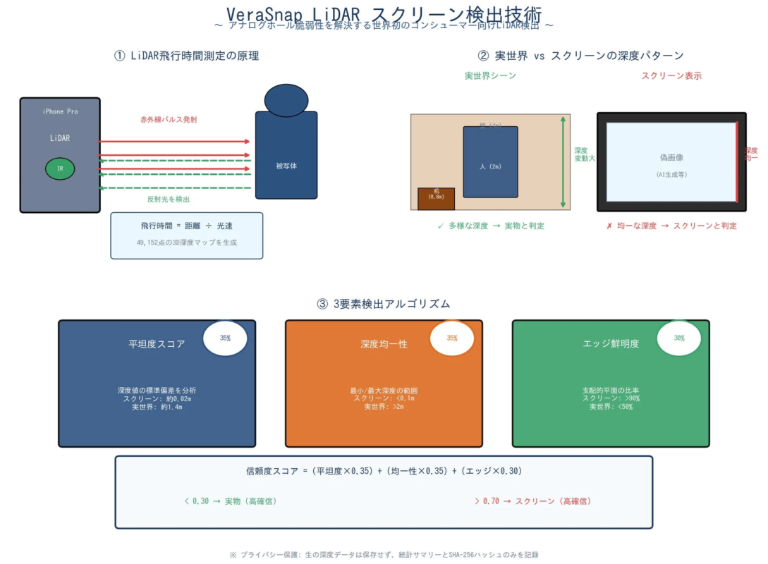 VeraSnap LiDAR スクリーン検出技術