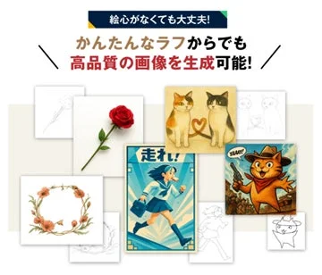 AI生成の画像生成例