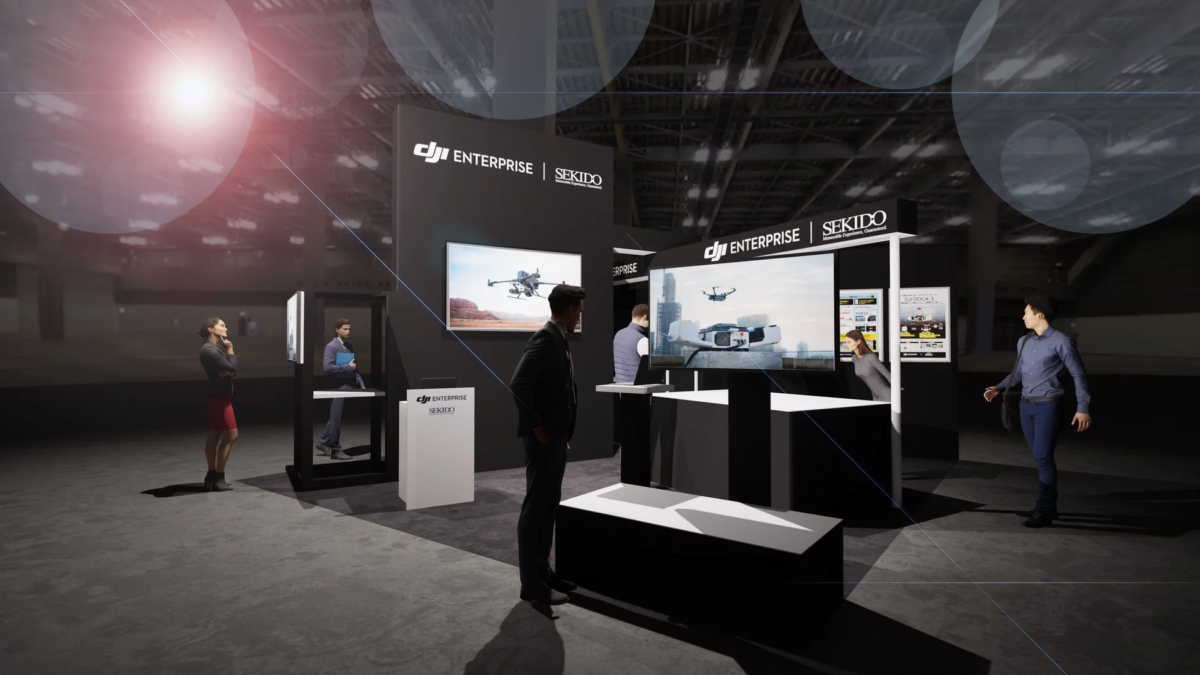 DJI ENTERPRISE SEKIDOの展示ブースの様子