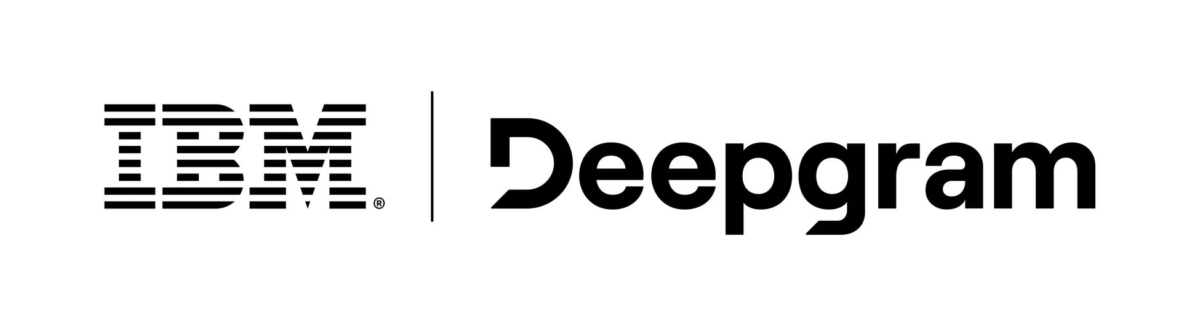 IBMとDeepgramのロゴ