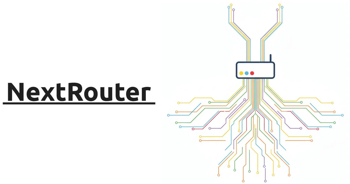 NextRouterというルーターのイラスト