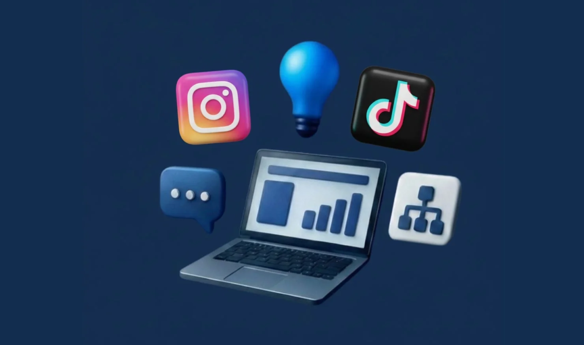 デジタルマーケティングやビジネス戦略のコンセプトを表現する画像