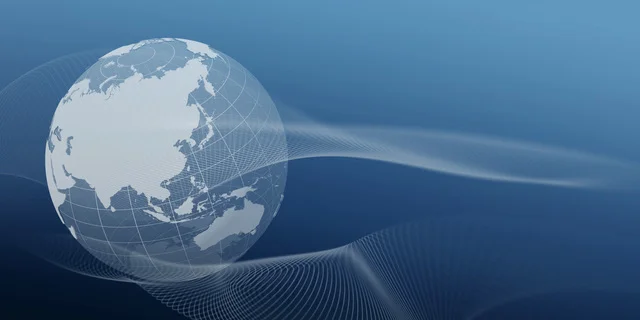 グローバルなつながりや技術的なイメージ