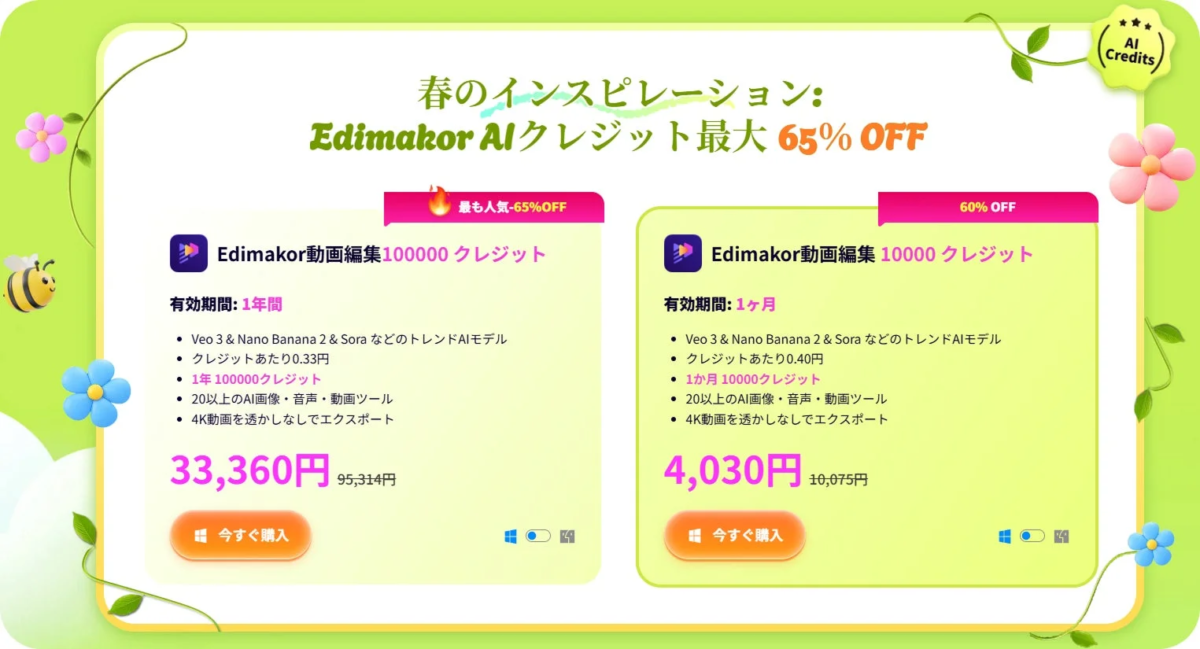 AIクレジットセール