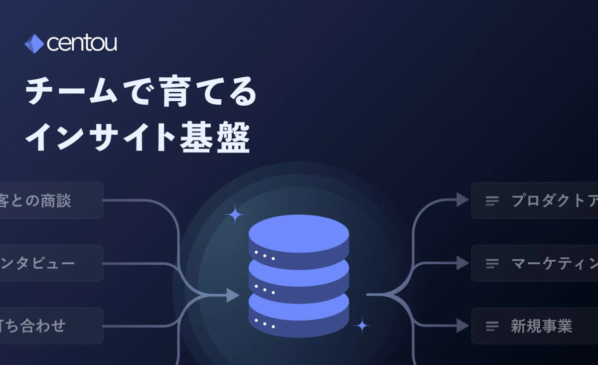 centou チームで育てる インサイト基盤