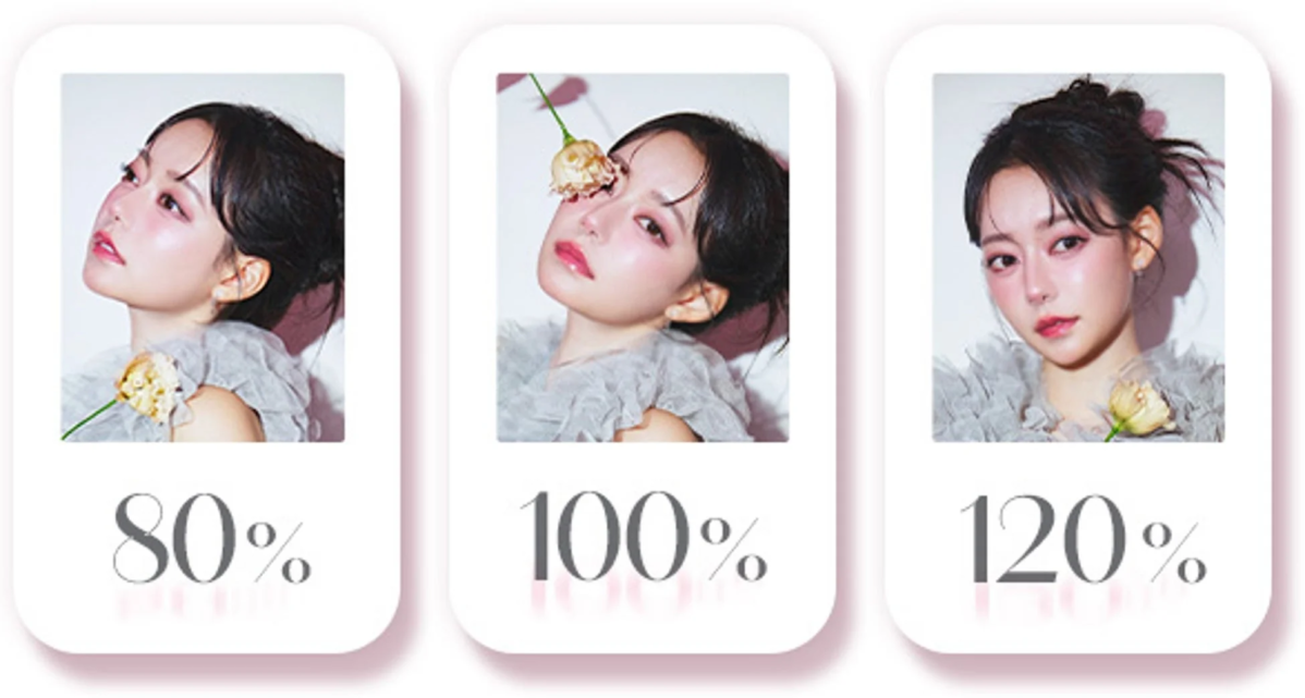 盛れ感選択の比較