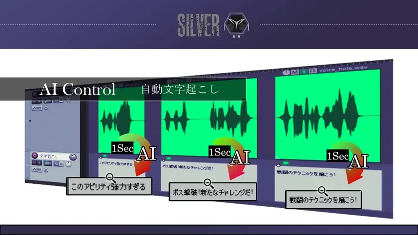 AI Controlによる自動文字起こし